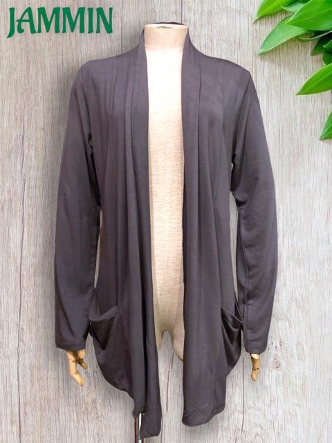 ストレッチカーディガン★アジアン★エスニック★グレー★羽織り < 女性ファッション  ストレッチカーディガン★アジアン★エスニック★グレー★羽織り  < 女性ファッションの
