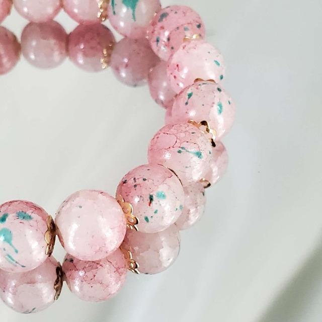 込み★24★ボヘミアンスタイルガラスビーズブレスレット★10mm★ < 女性アクセサリー/時計 込み★24★ボヘミアンスタイルガラスビーズブレスレット★10mm★ < 女性アクセサリー/時計の