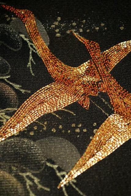 【最高級】【未使用品】 金彩 金駒シシュウ 鶴 松 波 付下げ 身丈156cm 裄丈64.5cm T3328 < 女性ファッション  【最高級】【未使用品】 金彩 金駒シシュウ 鶴 松 波 付下げ 身丈156cm 裄丈64.5cm T3328 < 女性ファッションの