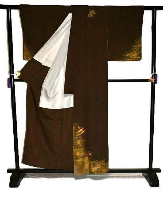【最高級】【未使用品】 金彩 金駒シシュウ 鶴 松 波 付下げ 身丈156cm 裄丈64.5cm T3328 < 女性ファッション  【最高級】【未使用品】 金彩 金駒シシュウ 鶴 松 波 付下げ 身丈156cm 裄丈64.5cm T3328 < 女性ファッションの