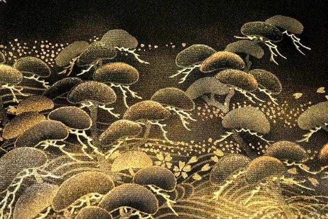 【最高級】【未使用品】 金彩 金駒シシュウ 鶴 松 波 付下げ 身丈156cm 裄丈64.5cm T3328 < 女性ファッション  【最高級】【未使用品】 金彩 金駒シシュウ 鶴 松 波 付下げ 身丈156cm 裄丈64.5cm T3328 < 女性ファッションの