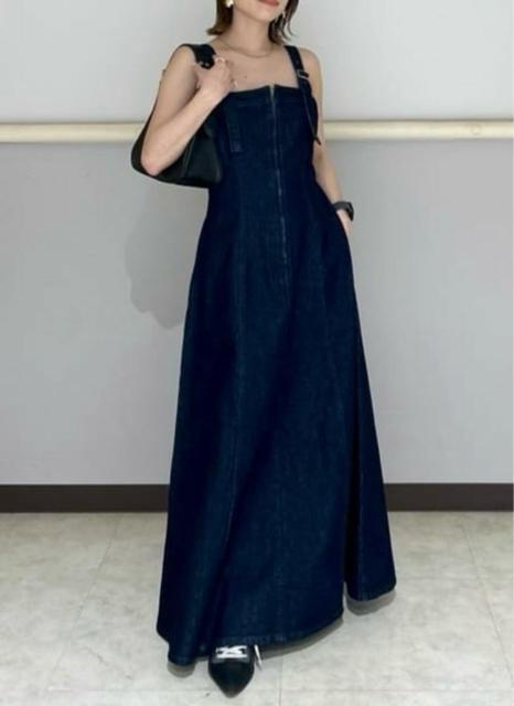 MOUSSYZIPUPDENIMDRESSマウジージップアップデニムドレスロングワンピース新品 < ブランド MOUSSYZIPUPDENIMDRESSマウジージップアップデニムドレスロングワンピース新品 < ブランドの