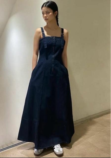 MOUSSYZIPUPDENIMDRESSマウジージップアップデニムドレスロングワンピース新品 < ブランド MOUSSYZIPUPDENIMDRESSマウジージップアップデニムドレスロングワンピース新品 < ブランドの