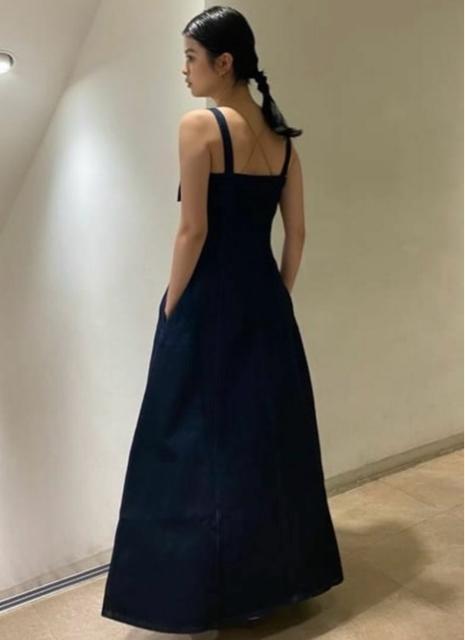 MOUSSYZIPUPDENIMDRESSマウジージップアップデニムドレスロングワンピース新品 < ブランド MOUSSYZIPUPDENIMDRESSマウジージップアップデニムドレスロングワンピース新品 < ブランドの