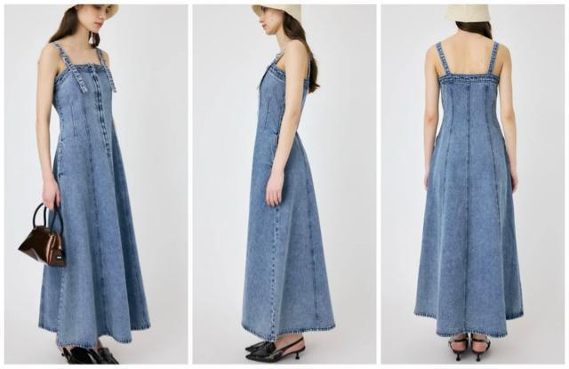 MOUSSYZIPUPDENIMDRESSマウジージップアップデニムドレスロングワンピース新品 < ブランド MOUSSYZIPUPDENIMDRESSマウジージップアップデニムドレスロングワンピース新品 < ブランドの