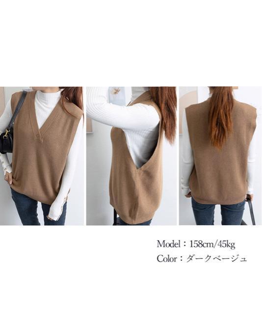送料無料 新品 ニットベスト レディースチョッキ 重ね着 < 女性ファッション  送料無料 新品 ニットベスト レディースチョッキ 重ね着 < 女性ファッションの