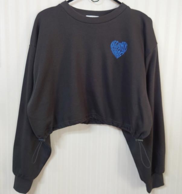 INGNI★裾ドロスト Backハート スウェット ショート トップス < ブランド INGNI★裾ドロスト Backハート スウェット ショート トップス < ブランドの