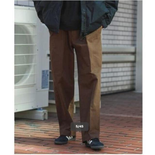 URBAN RESEARCH ヘビーツイルストレッチ 1タック ワイドパンツ 1プリーツ チノパン ブラウン ストレート < ブランド  URBAN RESEARCH ヘビーツイルストレッチ 1タック ワイドパンツ 1プリーツ チノパン ブラウン ストレート < ブランドの