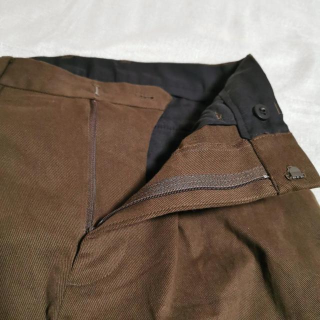 URBAN RESEARCH ヘビーツイルストレッチ 1タック ワイドパンツ 1プリーツ チノパン ブラウン ストレート < ブランド  URBAN RESEARCH ヘビーツイルストレッチ 1タック ワイドパンツ 1プリーツ チノパン ブラウン ストレート < ブランドの