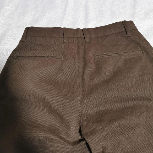 URBAN RESEARCH ヘビーツイルストレッチ 1タック ワイドパンツ 1プリーツ チノパン ブラウン ストレート < ブランド  URBAN RESEARCH ヘビーツイルストレッチ 1タック ワイドパンツ 1プリーツ チノパン ブラウン ストレート < ブランドの
