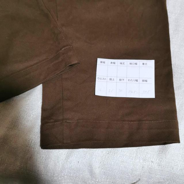 URBAN RESEARCH ヘビーツイルストレッチ 1タック ワイドパンツ 1プリーツ チノパン ブラウン ストレート < ブランド  URBAN RESEARCH ヘビーツイルストレッチ 1タック ワイドパンツ 1プリーツ チノパン ブラウン ストレート < ブランドの