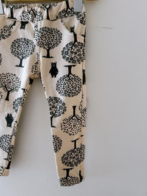 【西松屋 】森の動物柄レギンスパンツ 90cm < キッズ/ベビー 【西松屋 】森の動物柄レギンスパンツ 90cm < キッズ/ベビーの