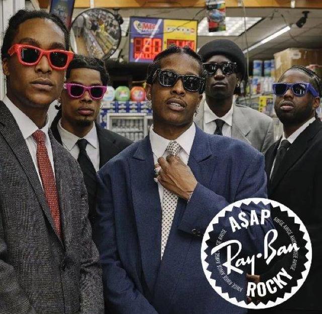 A$AP Rocky Wayfarer Puffer/Ray Ban/�E�F�C�t�@�[���[/���C�o��/�G�C�T�b�v���b�L�[/�R���{/�V�i �� �u�����h�� 