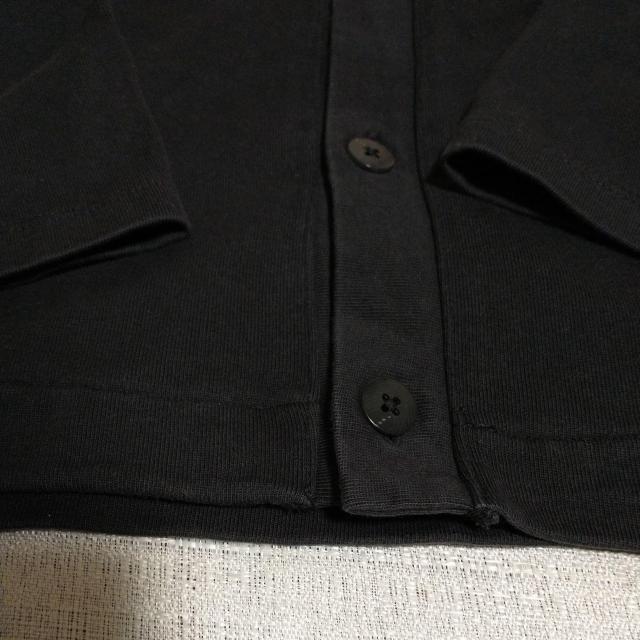 BEAMS Lights ギザコットンスプレンダーツイスト カーディガン Vネック 黒 ブラック スミクロ M < ブランド BEAMS Lights ギザコットンスプレンダーツイスト カーディガン Vネック 黒 ブラック スミクロ M < ブランドの