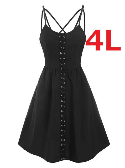 新品大きいサイズ4Lゴシック編み上げドレスワンピース < 女性ファッション  新品大きいサイズ4Lゴシック編み上げドレスワンピース  < 女性ファッションの