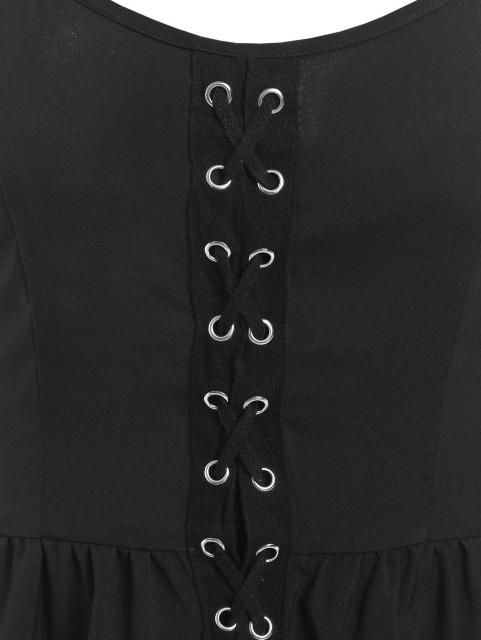 新品大きいサイズ4Lゴシック編み上げドレスワンピース < 女性ファッション  新品大きいサイズ4Lゴシック編み上げドレスワンピース < 女性ファッションの