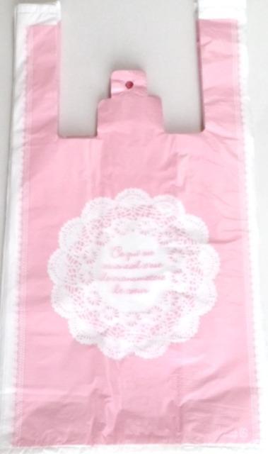 キュートレジバッグ★ピンクレース20枚☆大きめレジ袋 < インテリア/ライフ  キュートレジバッグ★ピンクレース20枚☆大きめレジ袋  < インテリア/ライフの