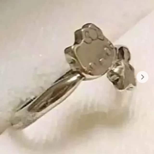 ハローキティ サンリオ  シルバーリンク ピンキーリング フリーサイズ < おもちゃ  ハローキティ サンリオ  シルバーリンク ピンキーリング フリーサイズ  < おもちゃの