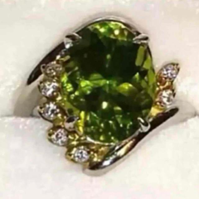 超希少 大粒ペリドット 18金リング 八月誕生石 ペリドット 10号 指輪 < 女性アクセサリー/時計  超希少 大粒ペリドット 18金リング 八月誕生石 ペリドット 10号 指輪  < 女性アクセサリー/時計の