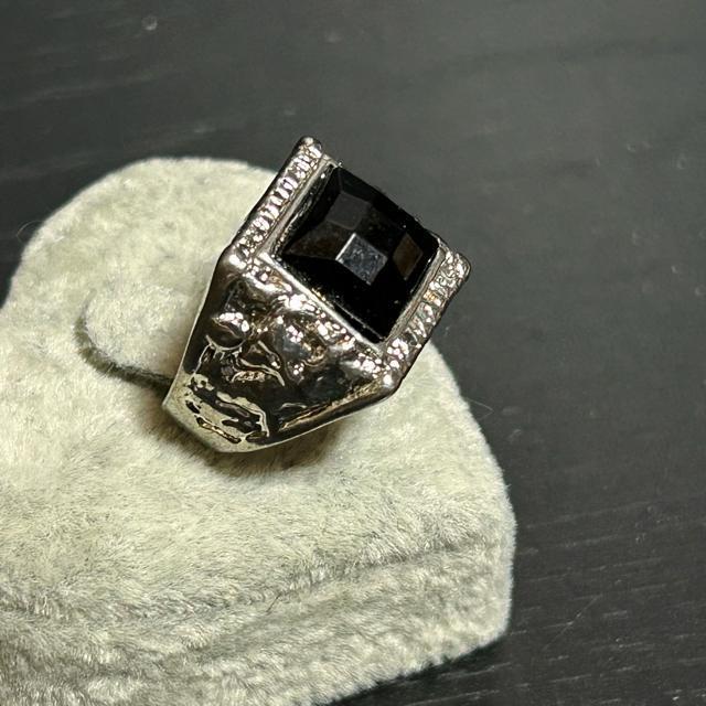 オニキス風 オラオラ系 リング サイズ:12号 < 女性アクセサリー/時計 オニキス風 オラオラ系 リング サイズ:12号 < 女性アクセサリー/時計の