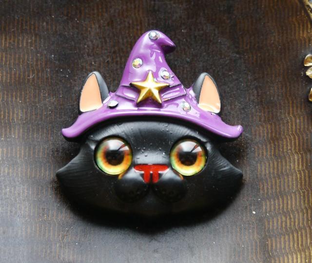 新品アンティーク調ハロウィン使い魔ネコ猫ちゃんブローチ  魔女 魔法使い クラシック ヴィンテージ風 ヴィクトリアン ゴシック < 女性アクセサリー/時計  新品アンティーク調ハロウィン使い魔ネコ猫ちゃんブローチ  魔女 魔法使い クラシック ヴィンテージ風 ヴィクトリアン ゴシック  < 女性アクセサリー/時計の