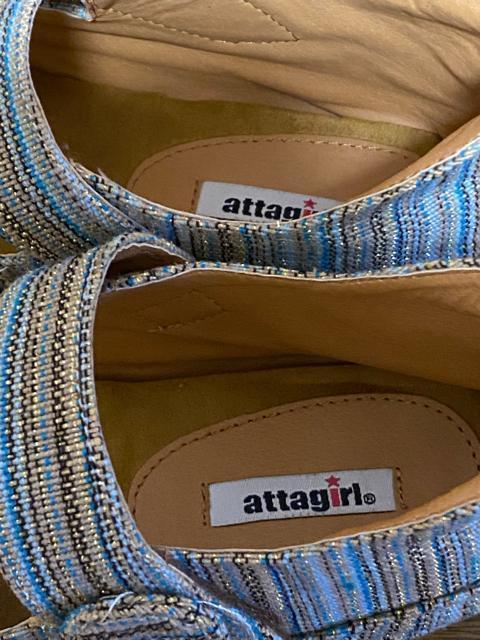 atta girl  ストラップフラットパンプス ターコイズ < ブランド  atta girl  ストラップフラットパンプス ターコイズ < ブランドの