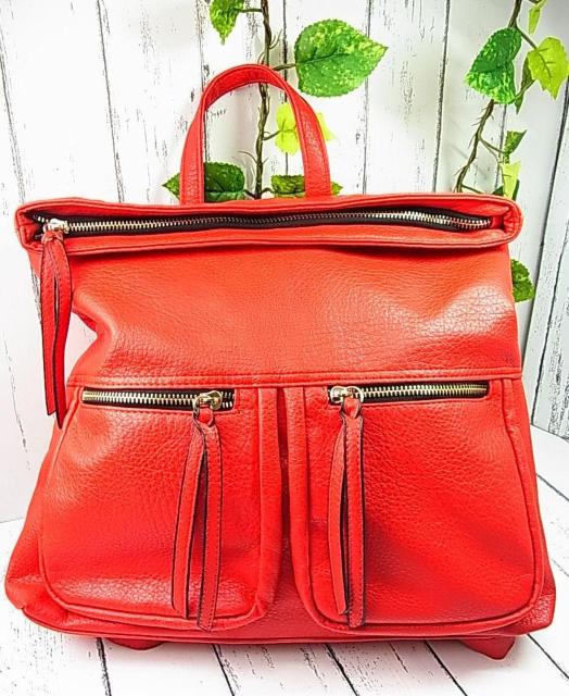 500円スタ【正規品・USED】D.KELLY ディーケリー リュック/バックパック レッド 収納力◎ < 女性ファッション 500円スタ【正規品・USED】D.KELLY ディーケリー リュック/バックパック レッド 収納力◎ < 女性ファッションの