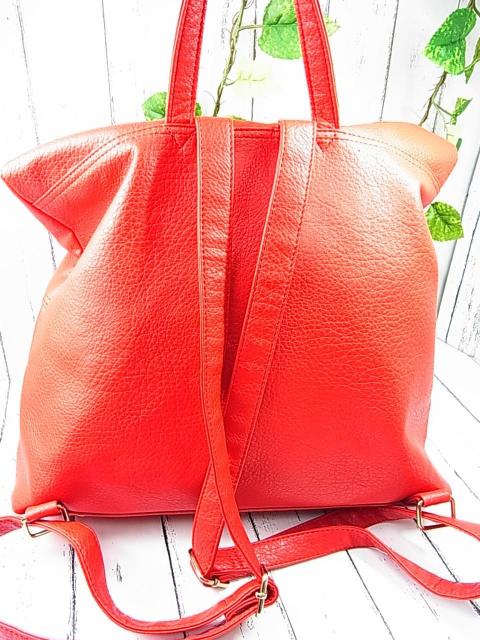 500円スタ【正規品・USED】D.KELLY ディーケリー リュック/バックパック レッド 収納力◎ < 女性ファッション 500円スタ【正規品・USED】D.KELLY ディーケリー リュック/バックパック レッド 収納力◎ < 女性ファッションの