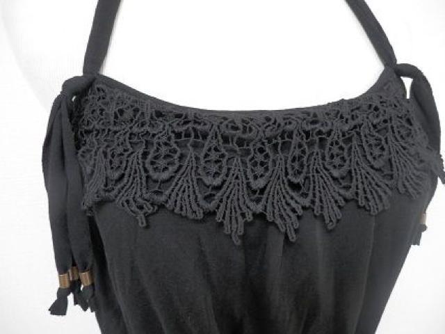 ブラッククロシェフリンジタンクキャミワンピース黒rosebullet < ブランド ブラッククロシェフリンジタンクキャミワンピース黒rosebullet < ブランドの