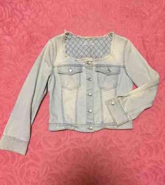リップサービス*ノーカラーデニムジャケット*Gジャン*S*美品 < ブランド  リップサービス*ノーカラーデニムジャケット*Gジャン*S*美品  < ブランドの