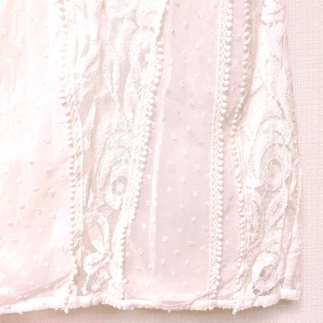 MercuryLuxシースルーホワイトフラワーレースミニワンピース白花 < ブランド MercuryLuxシースルーホワイトフラワーレースミニワンピース白花 < ブランドの