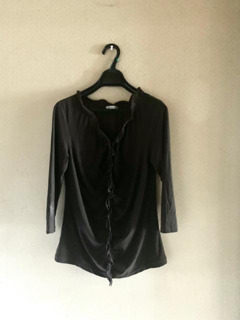 【サイズL】超ストレッチ◆とろみドレープ◆フリルカットソー < 女性ファッション  【サイズL】超ストレッチ◆とろみドレープ◆フリルカットソー  < 女性ファッションの