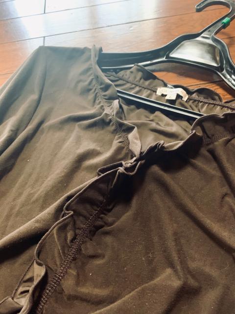 【サイズL】超ストレッチ◆とろみドレープ◆フリルカットソー < 女性ファッション  【サイズL】超ストレッチ◆とろみドレープ◆フリルカットソー < 女性ファッションの