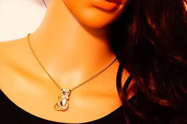 ネット最安値590円★キュービックジルコニア キャットネックレス < 女性アクセサリー/時計  ネット最安値590円★キュービックジルコニア キャットネックレス < 女性アクセサリー/時計の