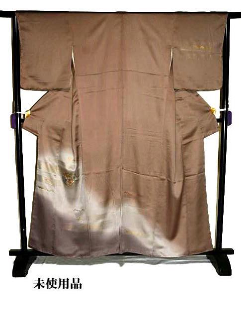 【最高級】未使用品 金彩 暈し染め シシュウ 花丸 シックな訪問着 身丈160cm 裄丈65cm T3402 < 女性ファッション  【最高級】未使用品 金彩 暈し染め シシュウ 花丸 シックな訪問着 身丈160cm 裄丈65cm T3402 < 女性ファッションの