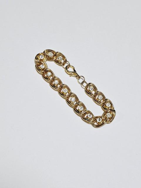 (199) ラインストーン GOLDチェーン ブレスレット < 女性アクセサリー/時計 (199) ラインストーン GOLDチェーン ブレスレット < 女性アクセサリー/時計の