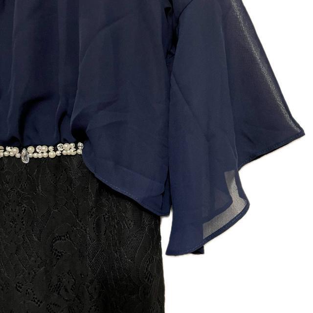 Retica(レティカ) ビジュー シフォン × レース ワンピース < 女性ファッション Retica(レティカ) ビジュー シフォン × レース ワンピース < 女性ファッションの