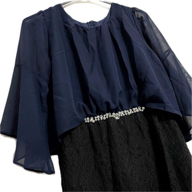 Retica(レティカ) ビジュー シフォン × レース ワンピース < 女性ファッション Retica(レティカ) ビジュー シフォン × レース ワンピース < 女性ファッションの