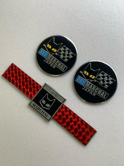 マーシャル リフレクター エンブレムセット チャンプロード 旧車 昭和レトロ ドレスアップ バイク デコ < 自動車/バイク マーシャル リフレクター エンブレムセット チャンプロード 旧車 昭和レトロ ドレスアップ バイク デコ < 自動車/バイク