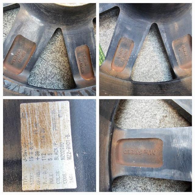 中古M'Z SPEED J-Saviorアルミホイール19インチ 8J+38 PCD113/114.3-5穴ハブ73 ホイールのみ < 自動車/バイク 中古M'Z SPEED J-Saviorアルミホイール19インチ 8J+38 PCD113/114.3-5穴ハブ73 ホイールのみ < 自動車/バイク