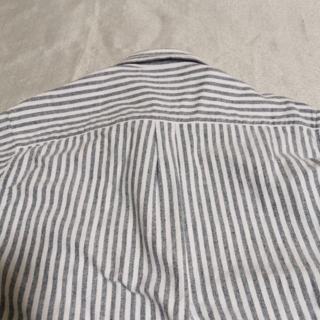 JOURNAL STANDARD ストライプ フランネル シャツ ネルシャツ ブルーグレー M メンズ ジャーナルスタンダード < ブランド  JOURNAL STANDARD ストライプ フランネル シャツ ネルシャツ ブルーグレー M メンズ ジャーナルスタンダード < ブランドの