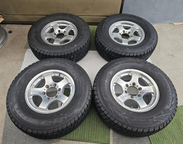 PTH アルミホイール16インチ7J+25 PCD139.7 スタッドレスタイヤ付き4本セツトブリヂストン ブリザックDM V2 < 自動車/バイク PTH アルミホイール16インチ7J+25 PCD139.7 スタッドレスタイヤ付き4本セツトブリヂストン ブリザックDM V2 < 自動車/バイク