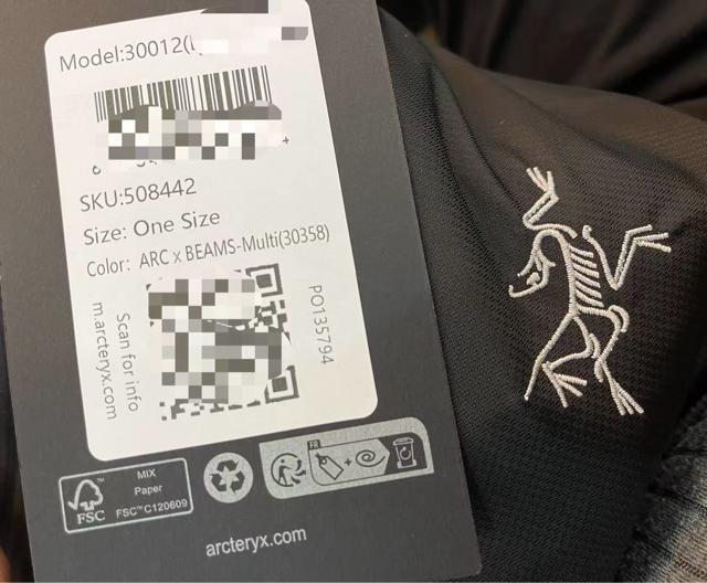 ARC�fTERYX �~ BEAMS �R���{ �E�G�X�g�|�[�` 30012 �� �j���t�@�b�V������ 