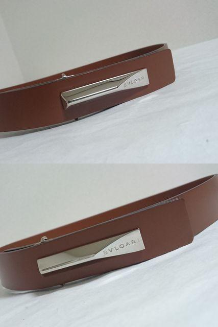 正規美レア BVLGARIブルガリ ロゴ文字クリップ調バックル レザーベルト 茶 70 男女兼用 クラシックラグジュアリー < ブランド  正規美レア BVLGARIブルガリ ロゴ文字クリップ調バックル レザーベルト 茶 70 男女兼用 クラシックラグジュアリー < ブランドの