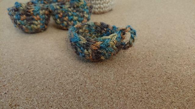 ハンドメイド 麻ひも  手編ミニミニカップ型かご < 女性ファッション  ハンドメイド 麻ひも  手編ミニミニカップ型かご  < 女性ファッションの