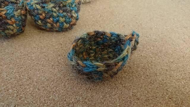 ハンドメイド 麻ひも  手編ミニミニカップ型かご < 女性ファッション  ハンドメイド 麻ひも  手編ミニミニカップ型かご < 女性ファッションの