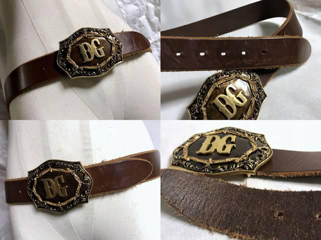 正規良 限定 ドルチェ&ガッバーナ アンティークDGロゴバックルベルト 茶×ゴールド 85 < ブランド 正規良 限定 ドルチェ&ガッバーナ アンティークDGロゴバックルベルト 茶×ゴールド 85 < ブランドの