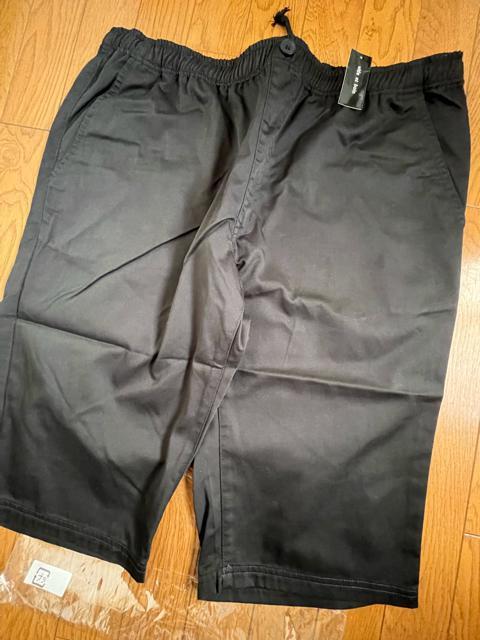 4Lサイズ!消臭テープ付き!紳士的!シーンを選ばない!ブラック色合い!ツイルハーフパンツ!両サイドand後ろポケット付き!新品! < 男性ファッション  4Lサイズ!消臭テープ付き!紳士的!シーンを選ばない!ブラック色合い!ツイルハーフパンツ!両サイドand後ろポケット付き!新品! < 男性ファッションの