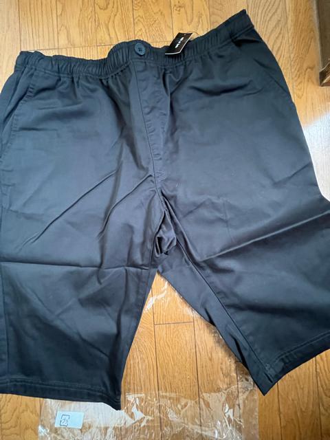 4Lサイズ!消臭テープ付き!紳士的!シーンを選ばない!ブラック色合い!ツイルハーフパンツ!両サイドand後ろポケット付き!新品! < 男性ファッション  4Lサイズ!消臭テープ付き!紳士的!シーンを選ばない!ブラック色合い!ツイルハーフパンツ!両サイドand後ろポケット付き!新品! < 男性ファッションの