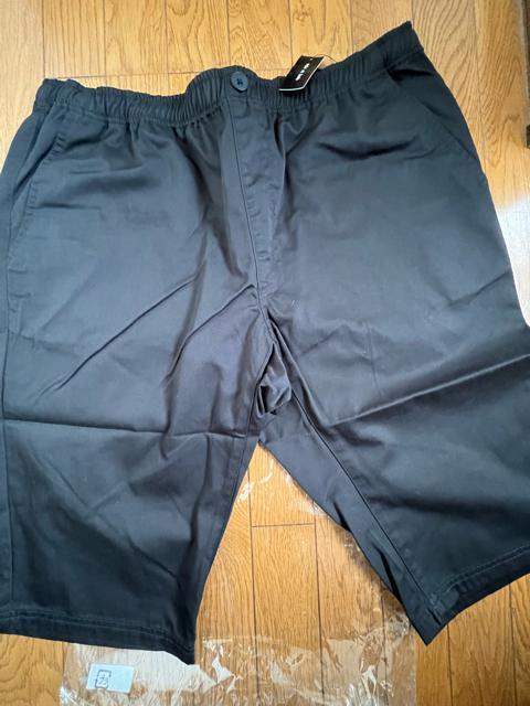 4Lサイズ!消臭テープ付き!紳士的!シーンを選ばない!ブラック色合い!ツイルハーフパンツ!両サイドand後ろポケット付き!新品! < 男性ファッション  4Lサイズ!消臭テープ付き!紳士的!シーンを選ばない!ブラック色合い!ツイルハーフパンツ!両サイドand後ろポケット付き!新品! < 男性ファッションの